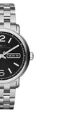 Buy Shop Marc Jacobs Fergus Black Dial Silver Steel Strap Watch for Men - MBM5075 USA Online