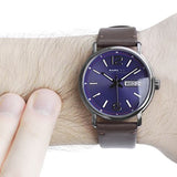 Buy Shop Marc Jacobs Fergus Blue Dial Brown Leather Strap Watch for Men - MBM5078 USA Online