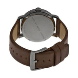 Buy Shop Marc Jacobs Fergus Blue Dial Brown Leather Strap Watch for Men - MBM5078 USA Online