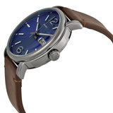 Buy Shop Marc Jacobs Fergus Blue Dial Brown Leather Strap Watch for Men - MBM5078 USA Online
