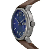 Buy Shop Marc Jacobs Fergus Blue Dial Brown Leather Strap Watch for Men - MBM5078 USA Online