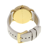 Buy Shop Marc Jacobs Fergus Grey Dial Grey Leather Strap Watch for Women - MBM8654 USA Online