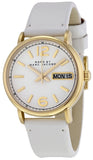 Buy Shop Marc Jacobs Fergus Grey Dial Grey Leather Strap Watch for Women - MBM8654 USA Online