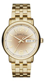 Buy Shop Marc Jacobs Fergus Gunmetal Grey Dial Gold Steel Strap Watch for Women - MBM3429 USA Online