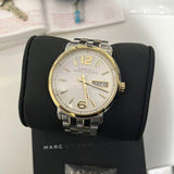 Buy Shop Marc Jacobs Fergus Silver Dial Two Tone Steel Strap Watch for Women - MBM3426 USA Online