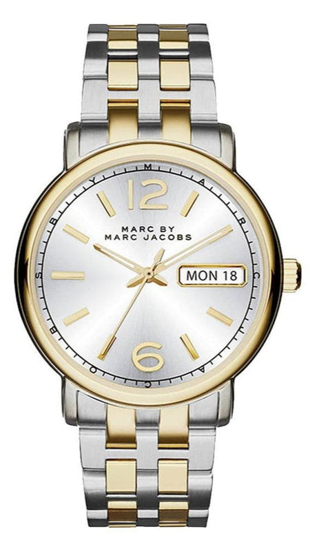 Buy Shop Marc Jacobs Fergus Silver Dial Two Tone Steel Strap Watch for Women - MBM3426 USA Online