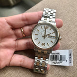 Buy Shop Marc Jacobs Fergus Silver Dial Two Tone Steel Strap Watch for Women - MBM8652 USA Online