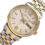 Buy Shop Marc Jacobs Fergus Silver Dial Two Tone Steel Strap Watch for Women - MBM8652 USA Online