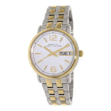 Buy Shop Marc Jacobs Fergus Silver Dial Two Tone Steel Strap Watch for Women - MBM8652 USA Online