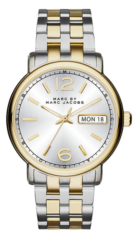 Buy Shop Marc Jacobs Fergus Silver Dial Two Tone Steel Strap Watch for Women - MBM8652 USA Online