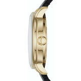 Buy Shop Marc Jacobs Fergus White Dial Black Leather Strap Watch for Men - MBM5081 USA Online