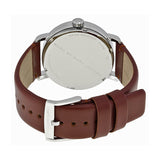 Buy Shop Marc Jacobs Fergus White Dial Brown Leather Strap Watch for Men - MBM5080 USA Online
