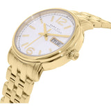 Buy Shop Marc Jacobs Fergus White Dial Gold Steel Strap Watch for Women - MBM8647 USA Online