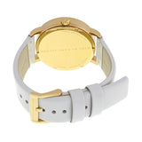 Buy Shop Marc Jacobs Fergus White Dial White Leather Strap Watch for Women - MBM8653 USA Online