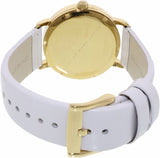 Buy Shop Marc Jacobs Fergus White Dial White Leather Strap Watch for Women - MBM8653 USA Online