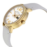 Buy Shop Marc Jacobs Fergus White Dial White Leather Strap Watch for Women - MBM8653 USA Online