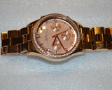 Buy Shop Marc Jacobs Henry Chronograph Rose Gold Dial Rose Gold Steel Strap Watch for Women - MBM3118 USA Online