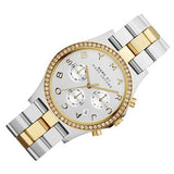 Buy Shop Marc Jacobs Henry Chronograph Silver Dial Two Tone Steel Strap Watch for Women - MBM3197 USA Online