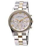 Buy Shop Marc Jacobs Henry Chronograph Silver Dial Two Tone Steel Strap Watch for Women - MBM3197 USA Online