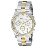 Buy Shop Marc Jacobs Henry Chronograph Silver Dial Two Tone Steel Strap Watch for Women - MBM3197 USA Online
