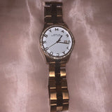 Buy Shop Marc Jacobs Henry Diamonds White Dial Rose Gold Steel Strap Watch for Women - MBM3079 USA Online