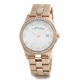 Buy Shop Marc Jacobs Henry Diamonds White Dial Rose Gold Steel Strap Watch for Women - MBM3079 USA Online