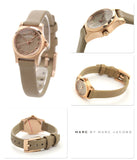 Buy Shop Marc Jacobs Henry Dinky Grey Dial Grey Leather Strap Watch for Women - MBM1239 USA Online