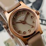 Buy Shop Marc Jacobs Henry Dinky Grey Dial Grey Leather Strap Watch for Women - MBM1239 USA Online