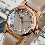 Buy Shop Marc Jacobs Henry Dinky Grey Dial Grey Leather Strap Watch for Women - MBM1239 USA Online