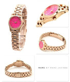 Buy Shop Marc Jacobs Henry Dinky Pink Dial Rose Gold Steel Strap Watch for Women - MBM3203 USA Online