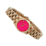 Buy Shop Marc Jacobs Henry Dinky Pink Dial Rose Gold Steel Strap Watch for Women - MBM3203 USA Online
