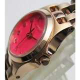 Buy Shop Marc Jacobs Henry Dinky Pink Dial Rose Gold Steel Strap Watch for Women - MBM3203 USA Online