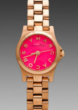 Buy Shop Marc Jacobs Henry Dinky Pink Dial Rose Gold Steel Strap Watch for Women - MBM3203 USA Online