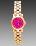 Buy Shop Marc Jacobs Henry Dinky Pink Dial Rose Gold Steel Strap Watch for Women - MBM3203 USA Online