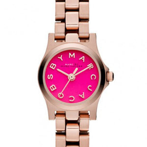 Buy Shop Marc Jacobs Henry Dinky Pink Dial Rose Gold Steel Strap Watch for Women - MBM3203 USA Online