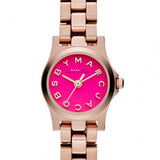 Buy Shop Marc Jacobs Henry Dinky Pink Dial Rose Gold Steel Strap Watch for Women - MBM3203 USA Online