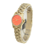 Buy Shop Marc Jacobs Henry Dinky Red Dial Gold Steel Strap Watch for Women - MBM3202 USA Online