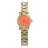 Buy Shop Marc Jacobs Henry Dinky Red Dial Gold Steel Strap Watch for Women - MBM3202 USA Online