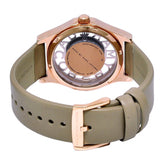 Buy Shop Marc Jacobs Henry Dinky Skeleton Beige Dial Beige Leather Strap Watch for Women - MBM1245 USA Online