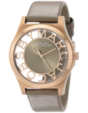 Buy Shop Marc Jacobs Henry Dinky Skeleton Beige Dial Beige Leather Strap Watch for Women - MBM1245 USA Online
