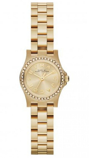 Buy Shop Marc Jacobs Henry Gold Dial Gold Steel Strap Watch for Women - MBM3277 USA Online