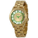 Buy Shop Marc Jacobs Henry Gold Dial Gold Steel Strap Watch for Women - MBM3295 USA Online