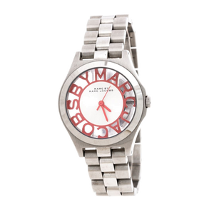 Buy Shop Marc Jacobs Henry Silver Dial Silver Steel Strap Watch for Women - MBM3294 USA Online