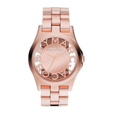 Buy Shop Marc Jacobs Henry Rose Gold Dial Rose Gold Steel Strap Watch for Women - MBM3207 USA Online