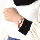 Buy Shop Marc Jacobs Henry Rose Gold Dial Rose Gold Steel Strap Watch for Women - MBM3278 USA Online