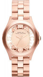 Buy Shop Marc Jacobs Henry Rose Gold Dial Rose Gold Steel Strap Watch for Women - MBM3293 USA Online