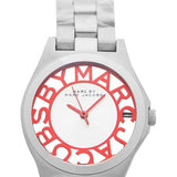 Buy Shop Marc Jacobs Henry Silver Dial Silver Steel Strap Watch for Women - MBM3294 USA Online