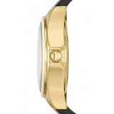 Buy Shop Marc Jacobs Henry Skeleton Black Dial Black Leather Strap Watch for Women - MBM1340 USA Online