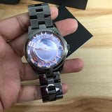 Buy Shop Marc Jacobs Henry Skeleton Black Dial Black Steel Strap Watch for Women - MBM3254 USA Online