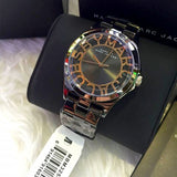 Buy Shop Marc Jacobs Henry Skeleton Black Dial Black Steel Strap Watch for Women - MBM3254 USA Online